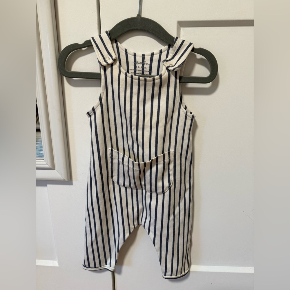 Pehr Striped Kids Overalls 3-6m